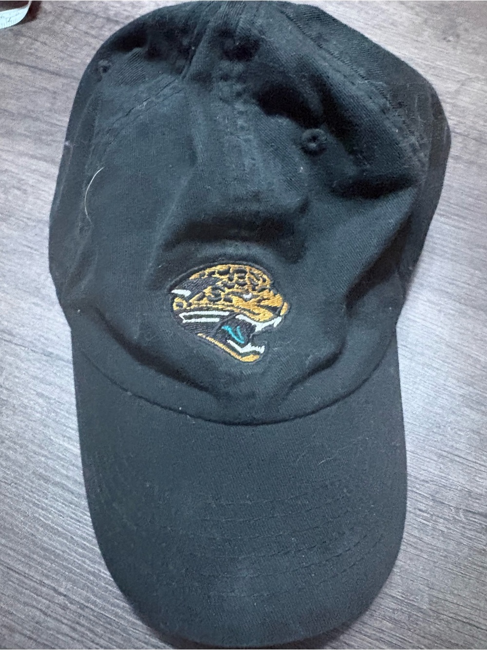 NFL Black Jaguars Embroidered Logo Cap